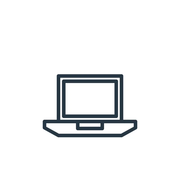 Laptop Icon Vektor Aus Computer Hardware Konzept Dünne Illustration Des — Stockvektor