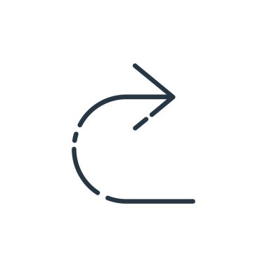 Kullanıcı arayüzü kavramından simge vektörünü tekrarla. Düzenlenebilir felcin ince bir çizgisi. Web ve mobil uygulamalar, logo ve yazdırma ortamlarında kullanım için doğrusal işareti yeniden yap.