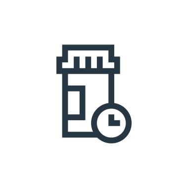 Hemşirelik konseptinden ikon haplar. Düzenlenebilir felcin ince bir çizgisi. Web ve mobil uygulamalarda kullanmak için hap doğrusal işareti, logo, yazdırma ortamı.