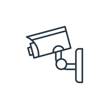 Akıllı Fikir 'den CCTV ikon vektörü. Düzenlenebilir inmenin ince bir çizgisi. Web ve mobil uygulamalarda kullanmak için ccTV doğrusal işareti, logo, yazdırma ortamı.