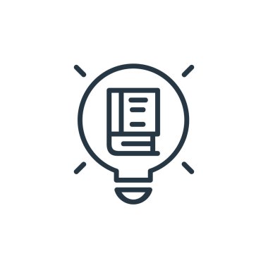 Çevrimiçi öğrenme bölümü konseptinden yaratıcı süreç simgesi vektörü. Düzenlenebilir inme sürecinin ince bir çizgisi. Web ve mobil uygulamalarda kullanmak için yaratıcı süreç doğrusal işareti, logo, 