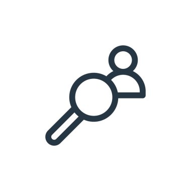 İş idaresi konseptinden bir ikon vektörü. İnce çizgili, düzenlenebilir felç çizgisi. Web ve mobil uygulamalarda kullanım için araştırma doğrusal işareti, logo, yazdırma ortamı.