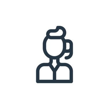 Çağrı merkezi konseptinden çağrı merkezi ikon vektörü. Çağrı merkezinin düzenlenebilir vuruşunun ince çizgisi. Web ve mobil uygulamalarda kullanmak için çağrı merkezi doğrusal işareti, logo, yazdırma ortamı.