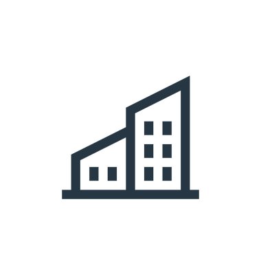 Mülk konseptinden ev ikonu vektörü. Düzenlenebilir felcin ince bir çizgisi. İnternet ve mobil uygulamalar, logo ve yazdırma ortamlarında kullanım için doğrusal işaretler.