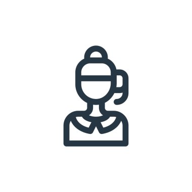 Çağrı merkezi konseptinden çağrı merkezi ikon vektörü. Çağrı merkezinin düzenlenebilir vuruşunun ince çizgisi. Web ve mobil uygulamalarda kullanmak için çağrı merkezi doğrusal işareti, logo, yazdırma ortamı.