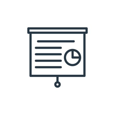 Busine ve Finace konseptinden ikon vektörü. Düzenlenebilir felcin ince çizgisi. Web ve mobil uygulamalarda kullanım için proje doğrusal işareti, logo, yazdırma ortamı.