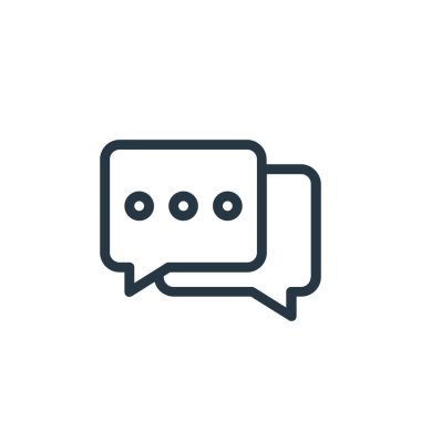 Yaşlılık konseptindeki konuşma ikonu vektörü. Düzenlenebilir konuşmanın ince bir çizgisi. Web ve mobil uygulamalarda kullanmak için konuşma doğrusal imzası, logo, yazdırma ortamı.