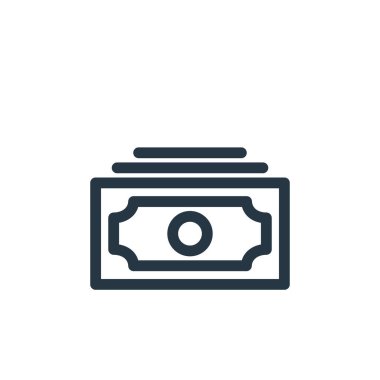 para ikonu vektörü muhtelif kavramlardan. Düzenlenebilir para vuruşunun ince çizgisi. para doğrusal işareti web ve mobil uygulamalarda kullanmak için, logo, yazdırma ortamı.