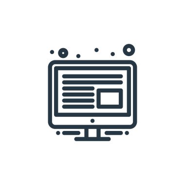 Yönetim konseptinden yönetici simgesi vektörü. Yönetimin düzenlenebilir vuruşunun ince çizgisi. Web ve mobil uygulamalarda kullanım için yönetim doğrusal işareti, logo, yazdırma ortamı.