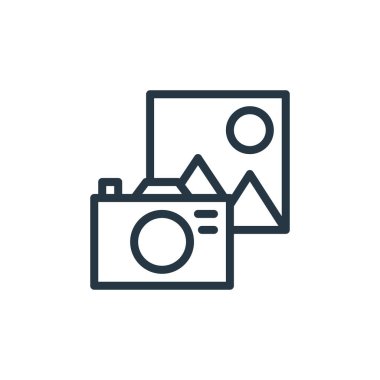 Seyahat konseptinden görüntü ikonu vektörü. Görüntü düzenlenebilir vuruşun ince çizgisi. Web ve mobil uygulamalarda kullanmak için resim doğrusal işareti, logo, yazdırma ortamı.