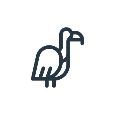 Hayvan ve doğa konseptinden bir akbaba ikonu vektörü. Düzenlenebilir akbaba felcinin ince çizgisi. Web ve mobil uygulamalarda kullanmak için akbaba doğrusal işareti, logo, yazdırma ortamı.