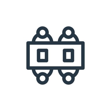 İş idaresi konseptindeki ikon vektörüyle tanışmak. Düzenlenebilir felçle tanışmanın ince çizgisi. Web ve mobil uygulamalar, logo ve yazdırma ortamlarında kullanım için doğrusal işaretle buluş.