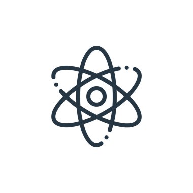 Eğitim konseptindeki bilim ikonu vektörü. Bilimin düzenlenebilir vuruşunun ince bir çizgisi. Web ve mobil uygulamalarda kullanmak için bilim doğrusal işareti, logo, yazdırma ortamı.