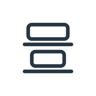 Metin düzenleyici kavramından alt hizalama simgesi vektörü. Alt hizada düzenlenebilir vuruşun ince çizgisi. Web ve mobil uygulamalarda kullanmak için alt hizalama doğrusal işareti, logo, yazdırma ortamı.