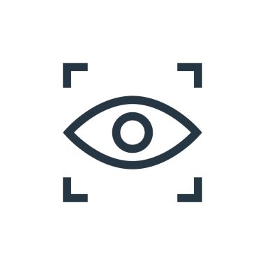 Vektör düzenleme kavramından görünür simge vektörü. Düzenlenebilir vuruşun ince çizgisi. Web ve mobil uygulamalarda kullanım için görünür doğrusal işaret, logo, yazdırma ortamı.