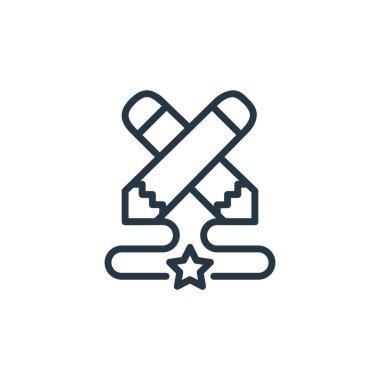 Çevrimiçi öğrenme bölümü konseptinden yarışma ikonu vektörü. Düzenlenebilir vuruşların ince çizgisi. Web ve mobil uygulamalarda kullanım için yarışma doğrusal işareti, logo, yazdırma ortamı.