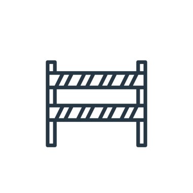 Suç kavramındaki polis çizgisi ikonu vektörü. İnce çizgili, düzenlenebilir inme çizgisi. İnternet ve mobil uygulamalarda kullanmak için polis hattı doğrusal işareti, logo, yazdırma medyası.