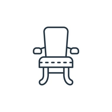 Antika konseptinden eski moda ikon vektörü. Eski moda, düzenlenebilir vuruşun ince bir çizgisi. Web ve mobil uygulamalarda kullanım için eski moda doğrusal işaret, logo, yazdırma ortamı.