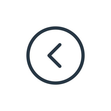 ui kavramından önceki ikon vektörü. Önceki düzenlenebilir felcin ince bir çizgisi. Web ve mobil uygulamalarda kullanım için önceki doğrusal işaret, logo, yazdırma ortamı.