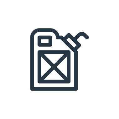 Sürdürülebilir enerji kavramından yağ ikonu vektörü. Yağ yenilebilir felcin ince bir çizgisi. Web ve mobil uygulamalarda kullanmak için yağ doğrusal işareti, logo, yazdırma ortamı.