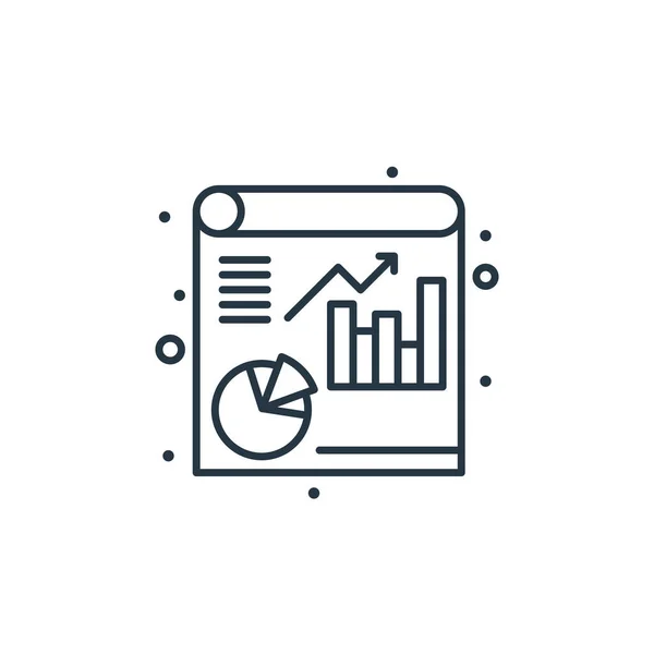 Analytics Ikon Vektor Fra Digital Markedsføring Koncept Tynd Linje Illustration – Stock-vektor