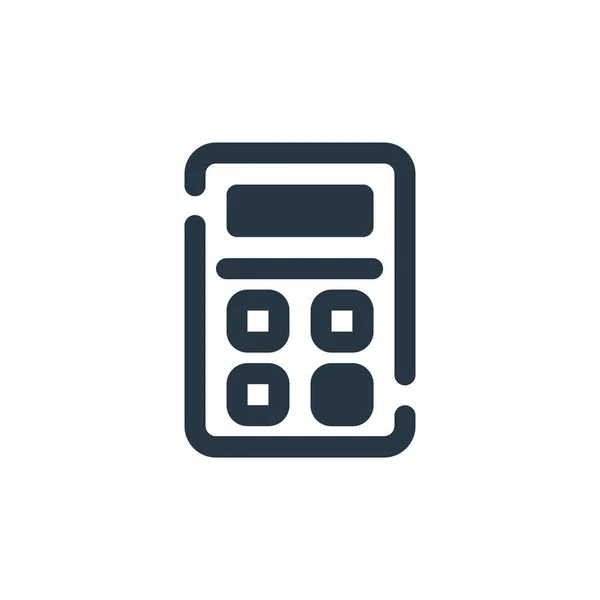 Wektor Ikony Kalkulatora Koncepcji Ekonomicznej Cienki Linia Ilustracja Kalkulator Edytowalny — Wektor stockowy