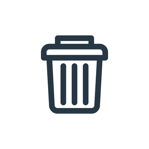 Trash Icon Vektor Aus Dem User Interface Konzept Dünne Illustration — Stockvektor