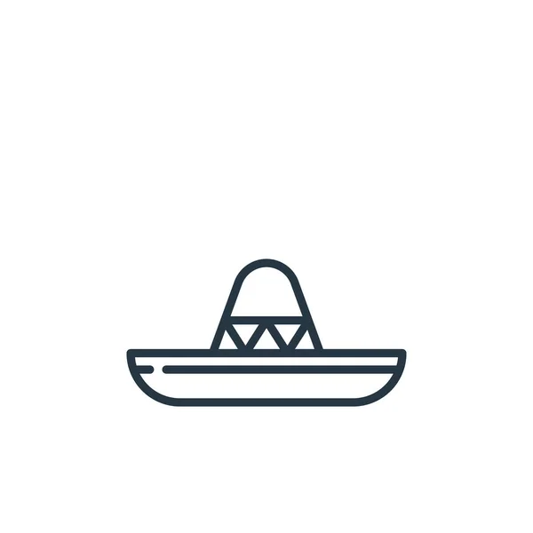 Icono Del Sombrero Mexicano Vector Del Concepto Cinco Mayo Ilustración — Vector de stock