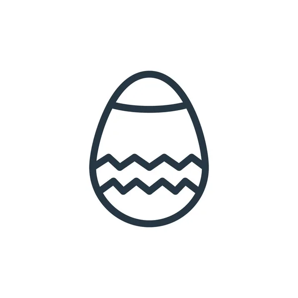 Egg Icon Vector Spring Concept Thin Line Illustration Egg Editable — Stock Vector