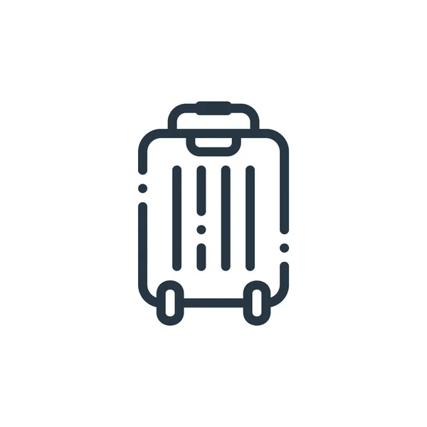 Suitcase Icon Vector Travel Adventure Concept Thin Line Illustration Suitcase — Stock Vector