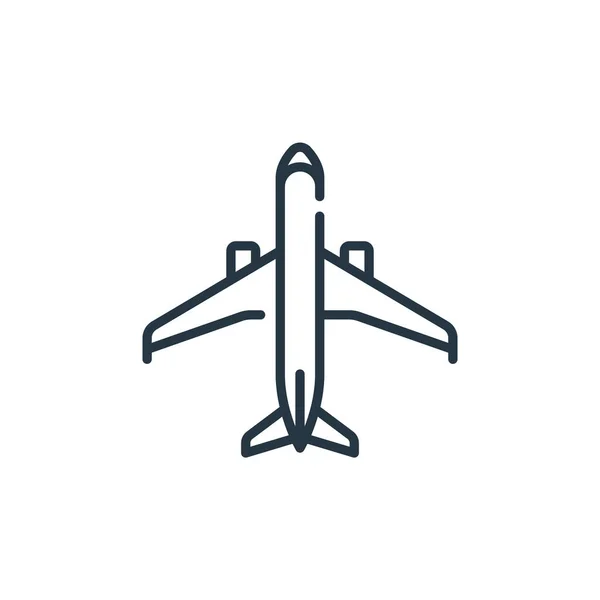 航空コンセプトの旅客アイコンベクトルです 乗客編集可能なストロークの細い線図 Webやモバイルアプリ 印刷メディアで使用するための旅客線記号 — ストックベクタ