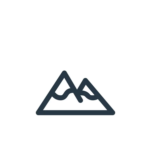 Berg Icon Vektor Aus Outdoor Konzept Dünne Abbildung Eines Editierbaren — Stockvektor