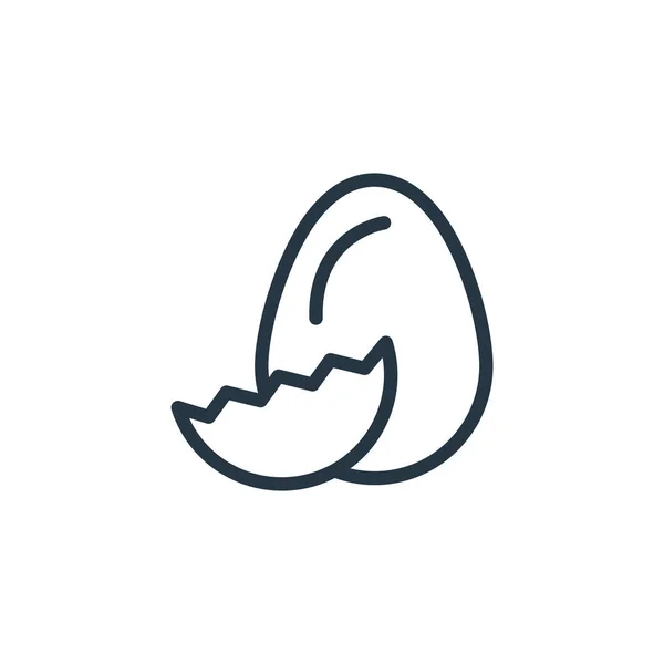 春のコンセプトの卵アイコンベクター 卵編集可能なストロークの細い線図 ウェブやモバイルアプリ 印刷メディアで使用するための卵の線形記号 — ストックベクタ