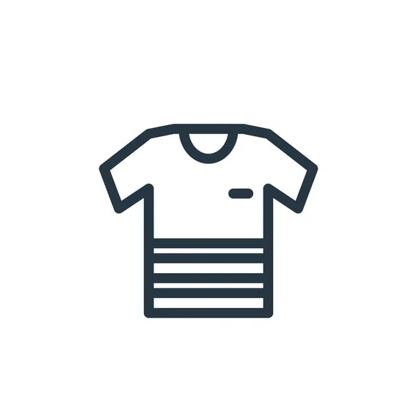 Tシャツアイコンベクトル日常生活の目覚めの概念から Tシャツ編集可能なストロークの細い線イラスト Tシャツのリニアサインは ウェブやモバイルアプリ 印刷メディアで使用できます — ストックベクタ
