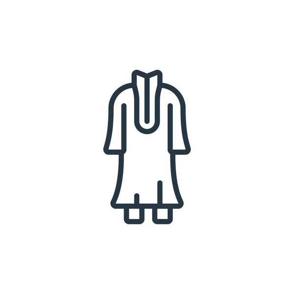 Kleidungssymbol Vektor Aus Ramadan Konzept Thin Line Illustration Von Kleidungsstücken — Stockvektor