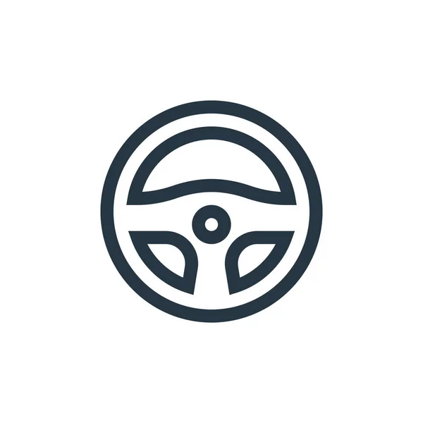 Steering Wheel Icon Vector Esports Concept Thin Line Illustration Steering — Stock Vector