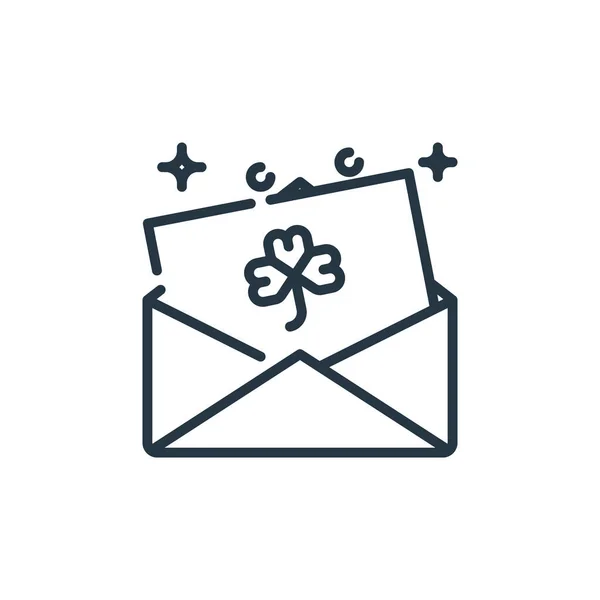 Mail Icon Vektor Aus Dem Konzept Von Patricks Day Dünne — Stockvektor