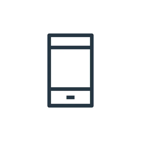 Vektor Ikon Smartphone Konceptu Tenká Čára Ilustrace Smartphone Editovatelné Tah — Stockový vektor