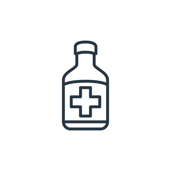 Arzneimittel Symbolvektor Aus Dem Gesundheitskonzept Dünne Illustration Des Medikamentös Behandelbaren — Stockvektor