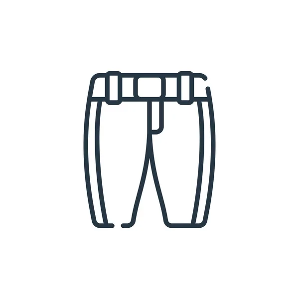 Pantalon Icône Vecteur Concept Baseball Illustration Ligne Mince Pantalon Course — Image vectorielle