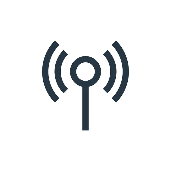 Wifi Signalens Ikon Vektor Från Nätverkskonceptet Tunn Linje Illustration Wifi — Stock vektor