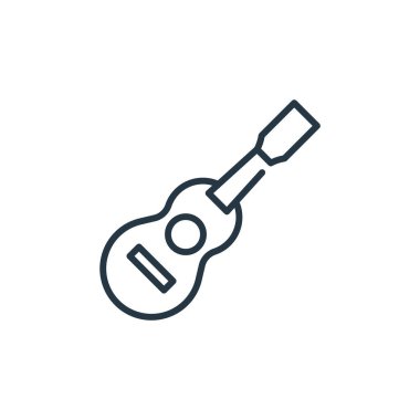 Cinco de Mayo konseptinden jarana ikon vektörü. İnce çizgili, düzenlenebilir jarana felci. jarana lineer işareti web ve mobil uygulamalar, logo, yazdırma ortam.