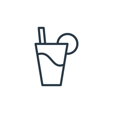 İlkbahar konseptinden limonata ikonu vektörü. Düzenlenebilir limonata felcinin ince bir çizgisi. Web ve mobil uygulamalarda kullanmak için limonata doğrusal işareti, logo, yazdırma ortamı.