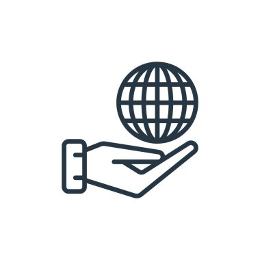 İnternet konseptinden kablosuz internet ikonu vektörü. Kablosuz internet düzenlenebilir vuruşunun ince bir çizgisi. İnternet ve mobil uygulamalarda kullanım için kablosuz internet lineer işareti, logo, yazdırma 