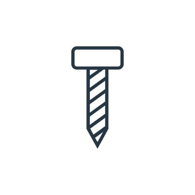 İşçi Bayramı konseptinden ikon vektörü. Cıvata düzenlenebilir felcin ince bir çizgisi. ağ ve mobil uygulamalarda kullanmak için cıvata doğrusal işareti, logo, yazdırma ortamı.