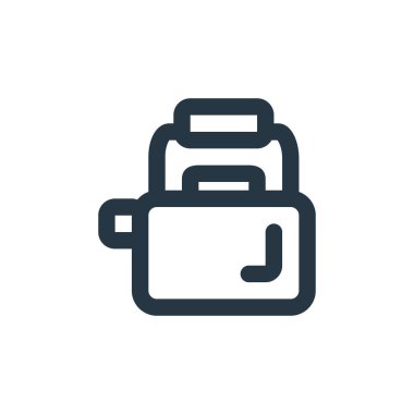 Mutfak konseptindeki çaydanlık ikonu vektörü. Kurgulanabilir çaydanlık vuruşunun ince bir çizgisi. Web ve mobil uygulamalarda kullanmak için çaydanlık doğrusal işareti, logo, yazdırma ortamı.