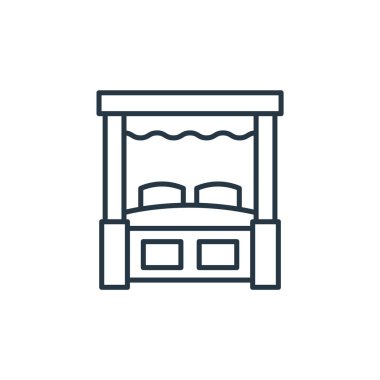 Antika konseptinden eski moda ikon vektörü. Eski moda, düzenlenebilir vuruşun ince bir çizgisi. Web ve mobil uygulamalarda kullanım için eski moda doğrusal işaret, logo, yazdırma ortamı.