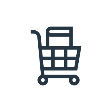 Kitap konseptinden ikon vektörü. Düzenlenebilir kitap vuruşunun ince çizgisi. Web ve mobil uygulamalarda kullanmak için kitap doğrusal işareti, logo, yazdırma ortamı.