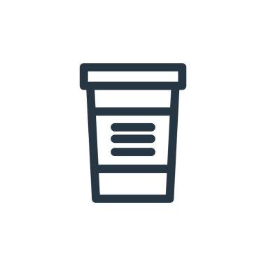 Çeşitli kavramlardan alınan simge vektörü. Düzenlenebilir vuruşların ince bir çizgisi. Web ve mobil uygulamalar, logo ve yazdırma ortamlarında kullanmak için paket kaldırma doğrusal işareti.