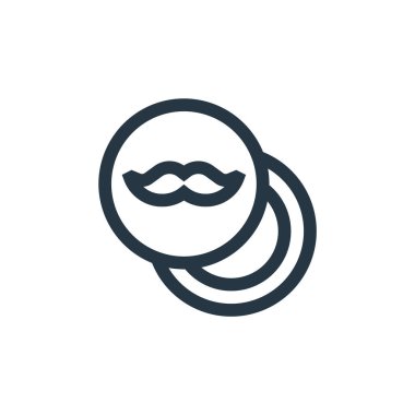 Kuaförlük ve berber dükkanı konseptinden bıyık kremi ikonu vektörü. Bıyık kreminin düzeltilebilir ince çizgisi. Web ve mobil uygulamalarda kullanım için bıyık kremi doğrusal işareti, logo, 